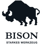 BISON Spaltaxt (2500g) mit 80cm Hickorystiel und Schneidenschutz
