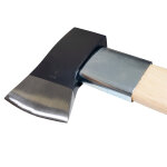 BISON Spaltaxt (2500g) mit 80cm Hickorystiel und Schneidenschutz